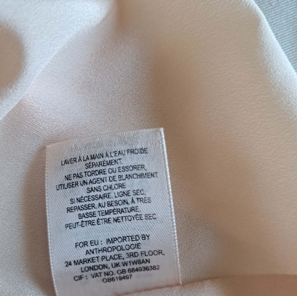 Maeve Anthropology Women's Dress Pink One Should Asymmetrical Silk Size 6P - Picture 10 of 14